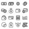 Money related vector icons.