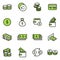 Money related vector icons.