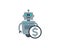 Money Robot Icon Logo Design