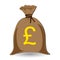 Money sack of pounds
