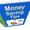Money Saving Tips Book Shows Finance Advice