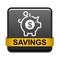 Money savings piggy bank icon