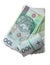 Money and savings. Stack of 100\'s polish zloty banknotes