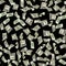 Money seamless pattern isolated on black. American money. Washington American cash, usd background