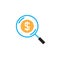 Money search icon vector, solid logo, find funding pictogram