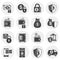 Money security related icons set on background for graphic and web design. Simple illustration. Internet concept symbol