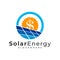 Money Solar logo vector template, Creative Solar panel energy logo design concepts