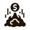 money takes off icon Vector Glyph Illustration