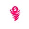 Money Tornado logo vector template, Creative Twister logo design concepts, icon symbol, Illustration