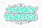 Money Traffic - Cartoon Green Word. Business Concept.