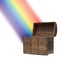 Money treasure chest rainbow