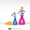 Money tree grow concept. Financial profit growth vector. return on investment ROI symbol, smart investment illustration