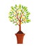 Money tree icon. Wealth symbol or success growth business sign. Abundance of finance. vector