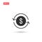 Money turnover icon vector isolated 2