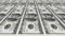 Money usa or us or american dollars one hundred bills seamless looping perspective view animation