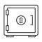 Money vault  Line Style vector icon which can easily modify or edit