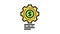 money working mechanical gear color icon animation