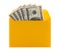 Money in a yellow envelope