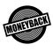 Moneyback stamp on white