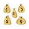 Moneybag icon set