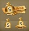 Moneybags vector icons