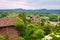 Monferrato hills springtime panorama. Color image