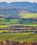 Monferrato winter panorama, from Treville viewpoint Alessandria. Color image