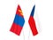 Mongolia and Czech Republic flags