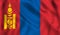 Mongolia flag waving symbol mongolian