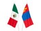 Mongolia and Mexico flags