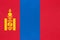 Mongolia national fabric flag textile background. Symbol of world Asian country