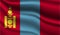 Mongolia Realistic Modern Flag Design