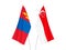 Mongolia and Singapore flags