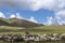 Mongolia Steppes wit Goats and Shepherd