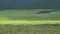 Mongolian Ger Tents in Large Valley of Mongolia Geography