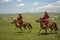 Mongolian Horse racers