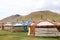 Mongolian jurts camp