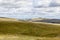 Mongolian landscape, green pastures in the hills of Mongolia