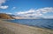 Mongolian natural landscapes near lake Tolbo-Nuur surrounded by