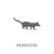 Mongoose icon. Trendy Mongoose logo concept on white background