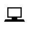 Monitor desktop computer logo or icon illustration