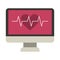 Monitor heartbeat cardiology rhythm