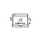 Monitor laptop loading icon. Element of quit smoking icon