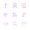 monitor , lips , dress , document , microphone , technology , icons , electronics , eps icons set vector