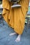 Monk Buddhism Buddhist religion worship robe food concept