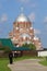 Monk in front of the Convent of St. John the Forerunner. Sviyazhsk, Republic of Tatarstan, Russia