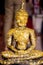 Monk golden image of Buddha