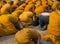 Monk group walking Buddha Buddhist concept