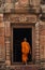 Monk in Prasat Phanomrung Historical Park.