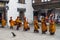 Monk ritual in Trashigang dzong - Bhutan